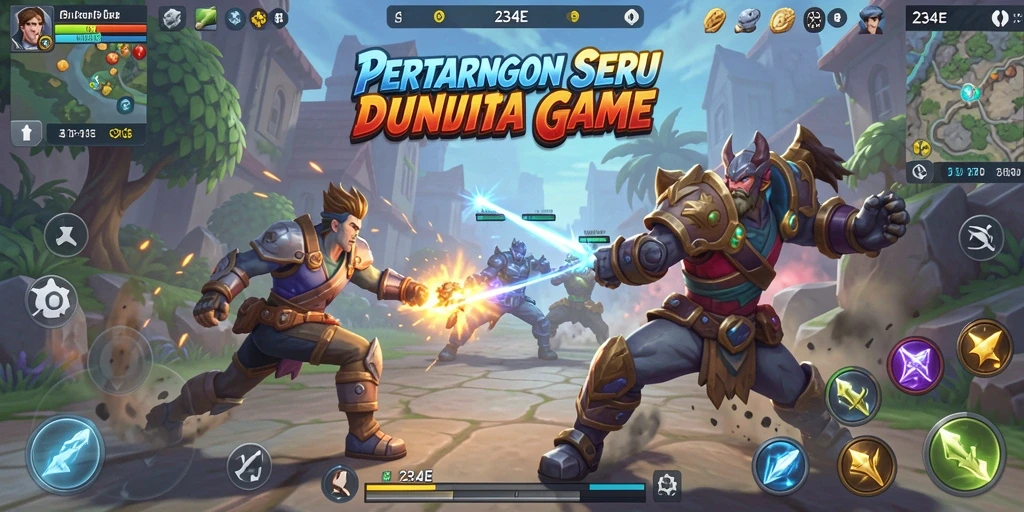 Tangkapan layar gameplay menampilkan pertarungan seru di 234E.