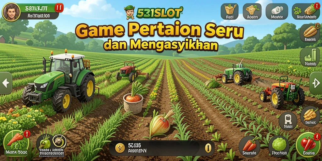 Tampilan gameplay seru di 531SLOT dengan elemen Farming yang menarik.