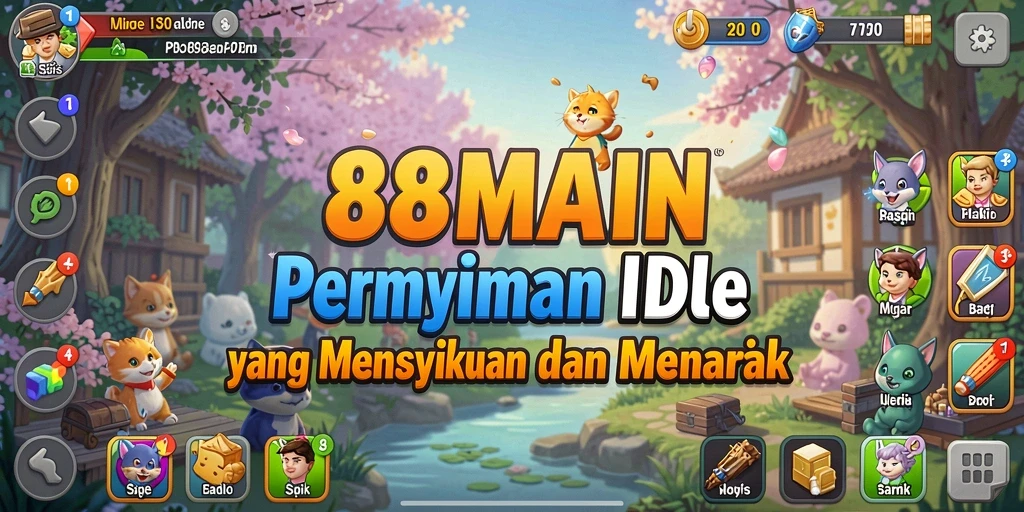 Tampilan gameplay utama 88MAIN yang menarik dan mengasyikkan di kategori Idle.