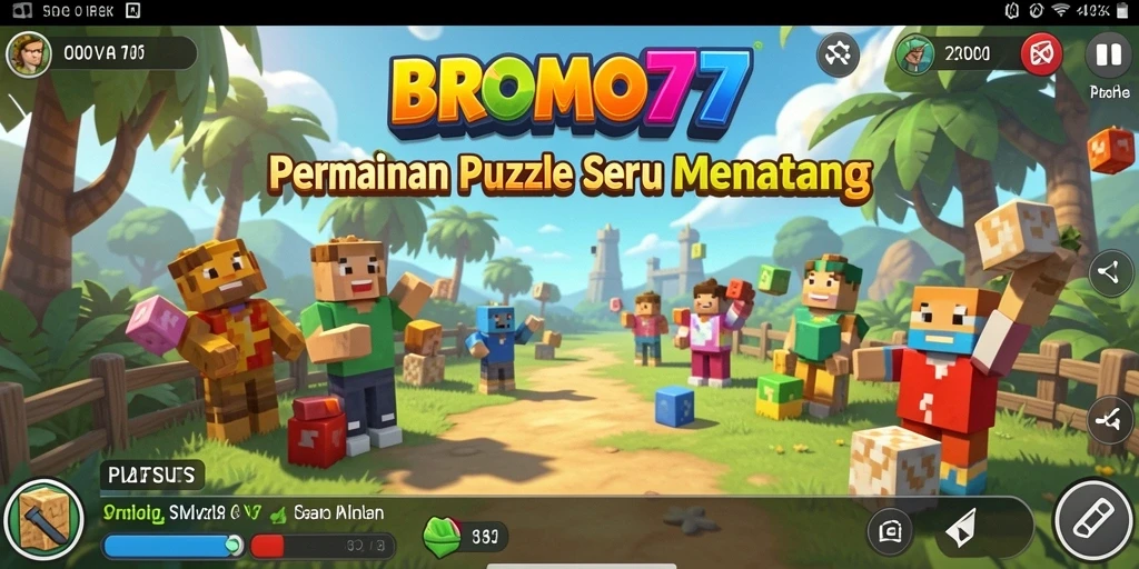Tampilan gameplay BROMO77 yang menarik dan penuh warna.