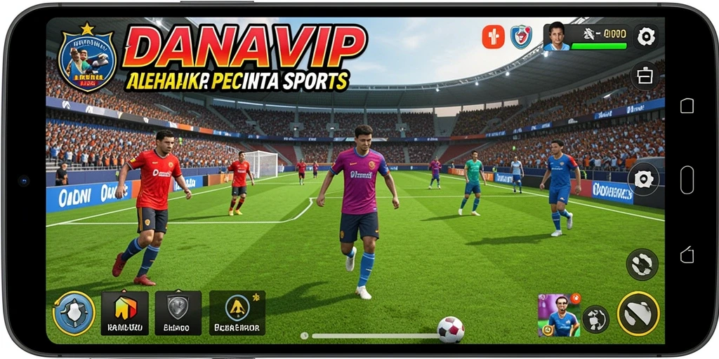 Tampilan gameplay seru dalam <strong>DANAVIP</strong>, penuh aksi dan kompetisi.