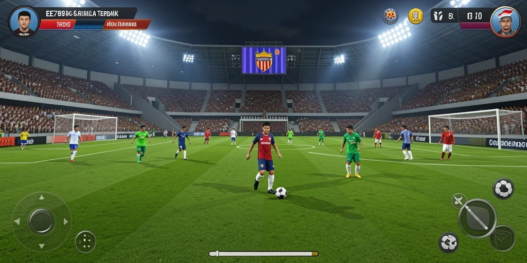 Tampilan gameplay seru sepak bola di EE789, tunjukkan skill Anda!