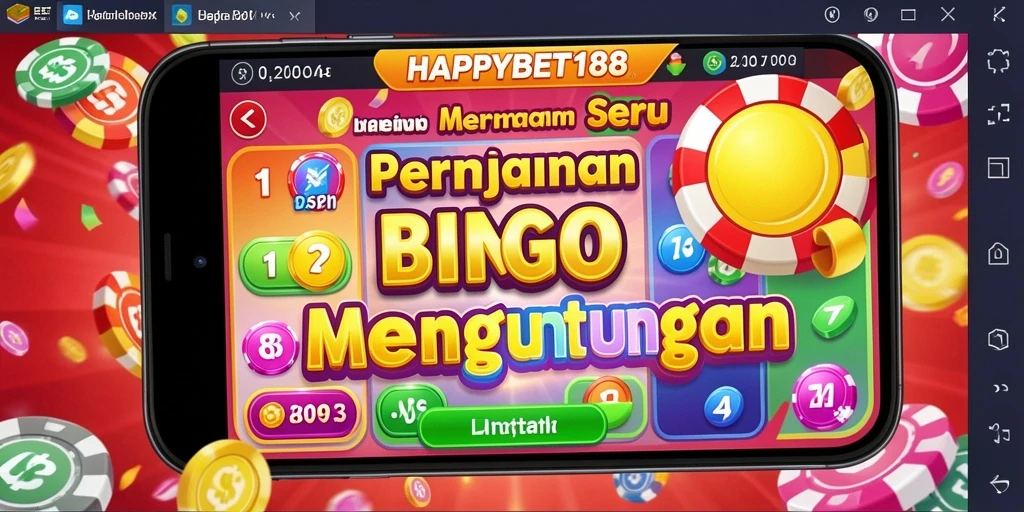 Screenshot gameplay dari HAPPYBET188 menunjukkan keseruan bermain Bingo.