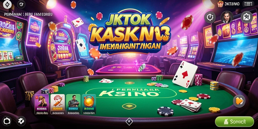 Screenshot gameplay JKTOK menampilkan keseruan permainan Kasino.