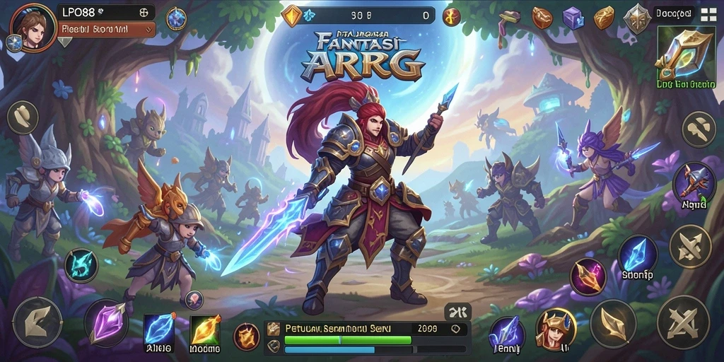 Tampilan gameplay seru dari LPO88 dalam pertarungan ARPG.