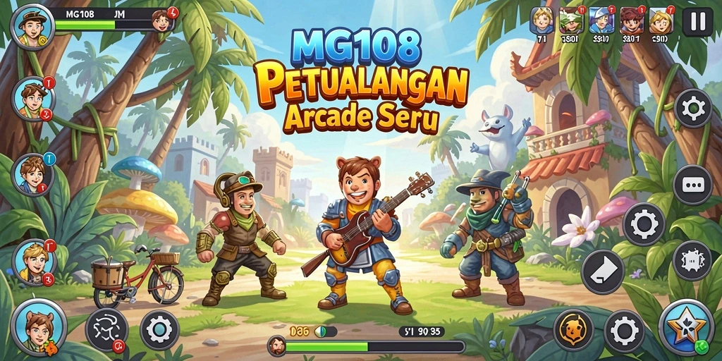 Gameplay MG108 yang seru dan penuh tantangan di level berbeda.