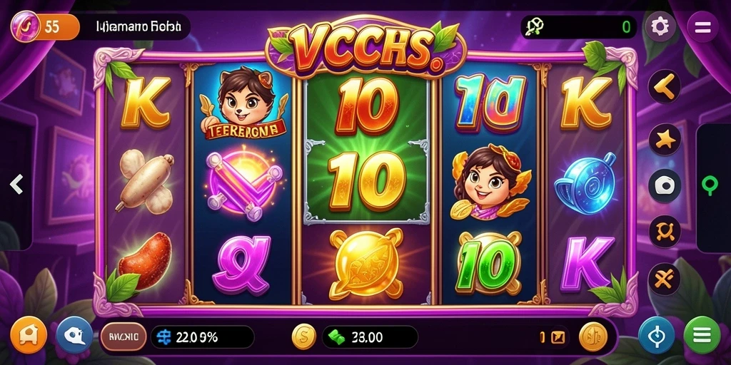 Screenshot VC5 menampilkan gameplay slot yang seru dan interaktif.